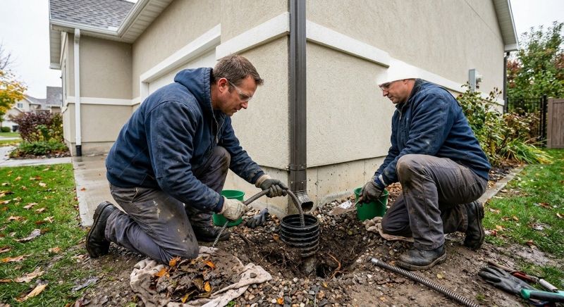 Downspout Blockage Removal in Pittsburgh, PA