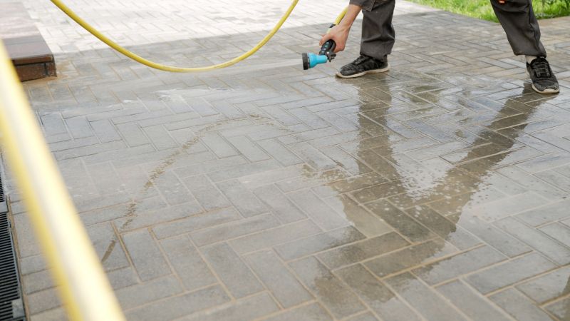 Brick Paver Cleaning And Sealing detail